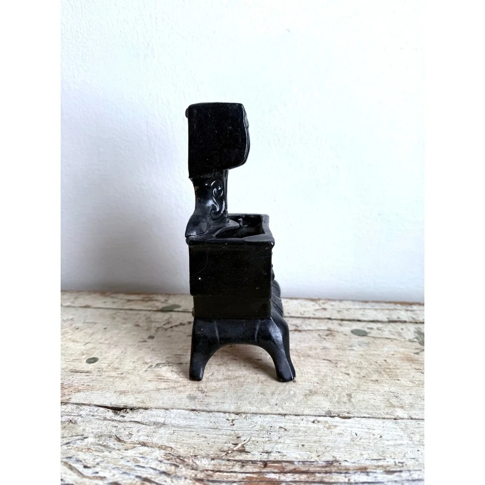 Vintage Miniature Cook Stove Ceramic Planter 1960s Match‎ Holder Dollhouse